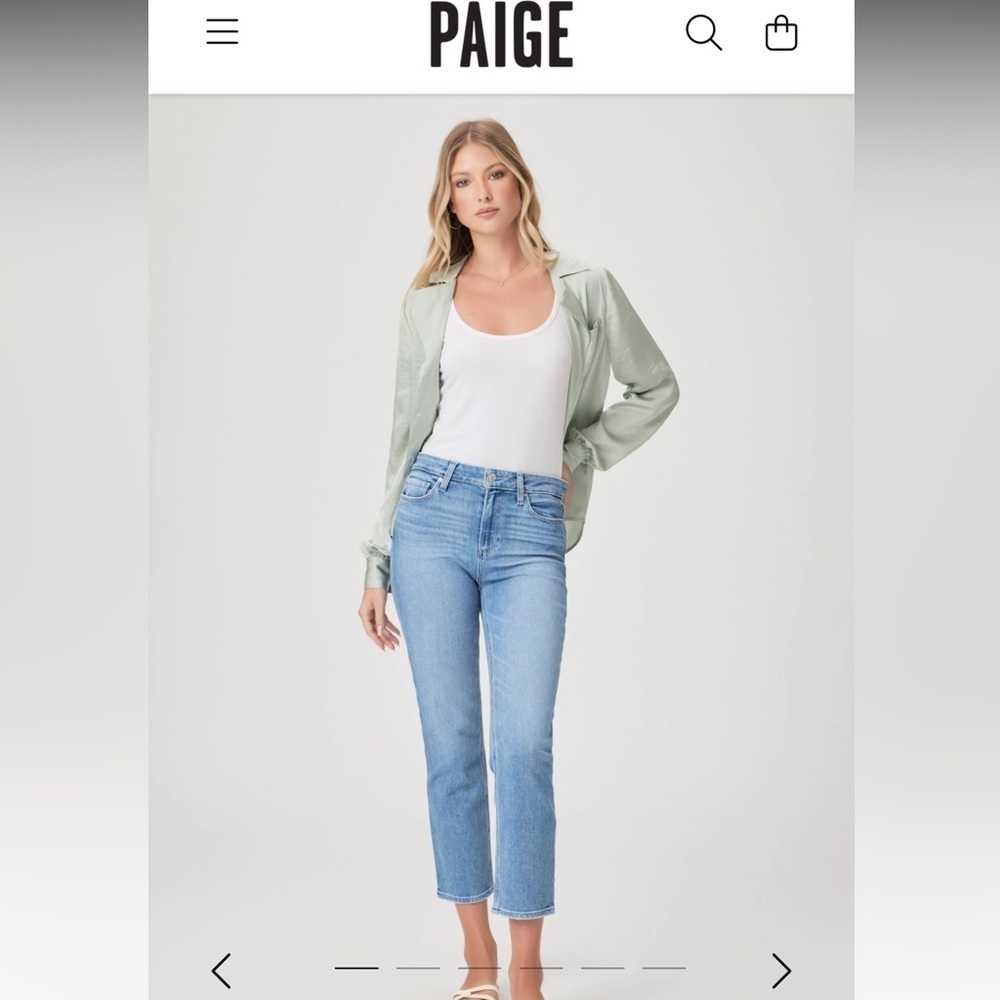 The PAIGE Straight Crop jeans